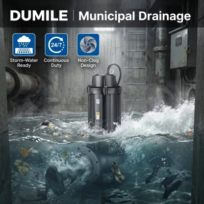 Grinder Cutter Sewage Submersible Pump for Fibrous Waste and Livestock Breeding Wastewater Circulation