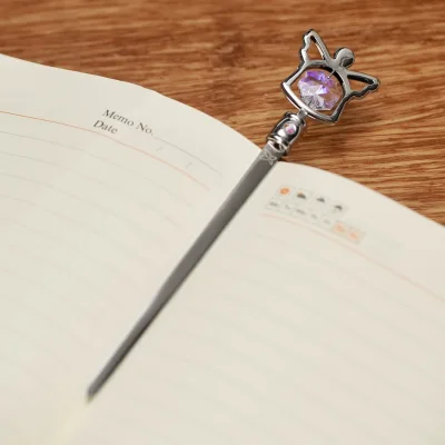 Crystocraft Metal Angel Bookmark Letter Opener Bohemia Crystal Customized Logo Laser Engraved Wedding Favors Religious Gifts