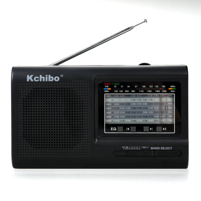 AC Powered Portable Radio with Big Speaker World Receiver Multiband and MP3 Player Screenless Design