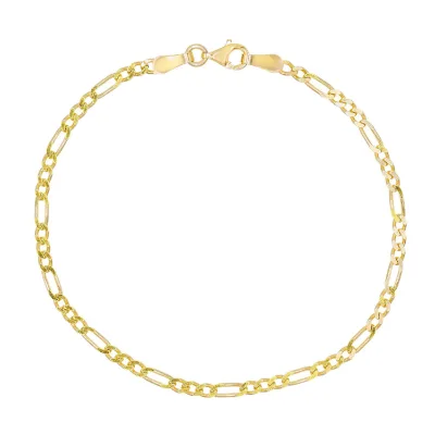 Daochong Custom High Quality Dainty 925 Sterling Silver Figaro Chain Anklet for Women