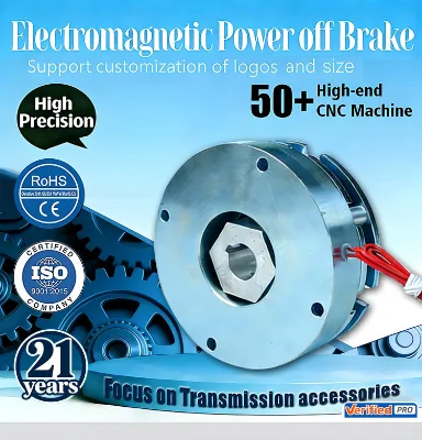 24V High Strength Aluminium Electromagnetic Clutch and Motor Ac Electromagnetic Brake OEM Customizable for Farm Industries