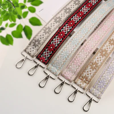 Hot Luxury Fashion High Quality Adjustable Polyester Crossbody Strap Fabric Belt Purses Handbags Replacement Shoulder Strap