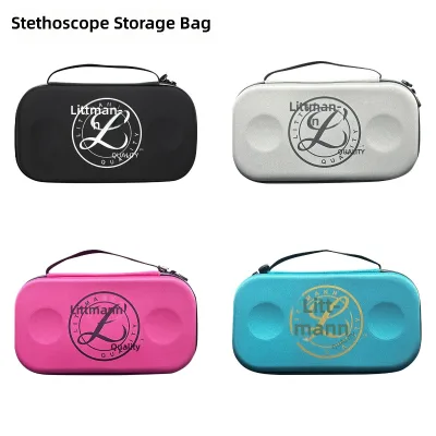 Stethoscope EVA Protective Case with Zipper-Dustproof Waterproof Large Capacity Durable Storage for Medical Equipment