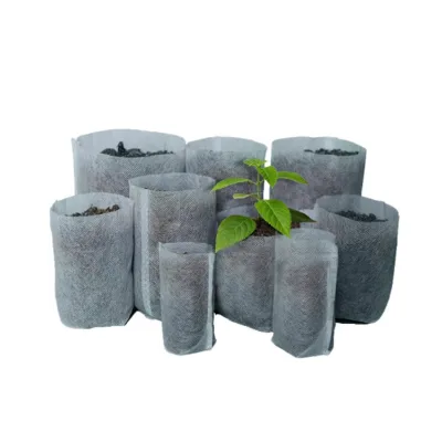 Factory Supply Biodegradable Non-Woven Seedling Plant Bag for Garden Vegetable Germination for Nursery Use