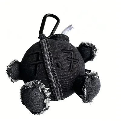 2026 Plushies Toys Kpop Merchandise Black Key Chain Unique Key Ring Bags Accessories Pendant Plush Keychain Charm
