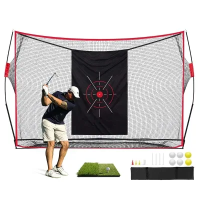 Golf Net 10x 7FT Heavy Duty Golf Training Net, Suitable for Backyard Driving, Debris, Indoor and Outdoor Training