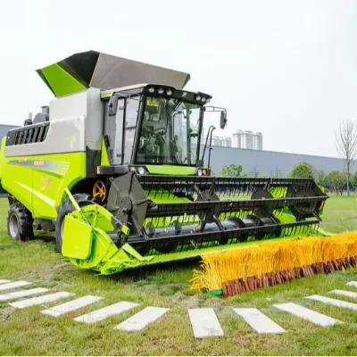 Power Through Harvest TF150 296HP 6100mm Working Width Combine Harvester for Large-Scale Wheat and Corn Harvesting