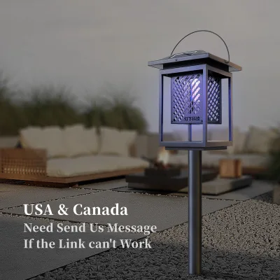 Upgrade Version High End Pest Control Equipment Decorative Mosquito Zapper Solar Mosquito Light