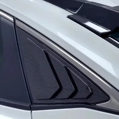Carbon Sports Style Air Vent Scoop Shades Cover Exterior Accessories For Ford Focus Hatchback 2012 2013 2014 2015 2016 2017 2018
