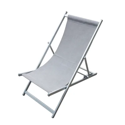 Portable Beach Chairs Set of 2, Folding Aluminum Frame Lounger with Adjustable Backrest