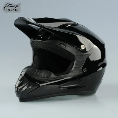 Custom Classic Street Bike Racing Helmet ABS DOT Certified Bright Black Motorcycle Off-road Helmet