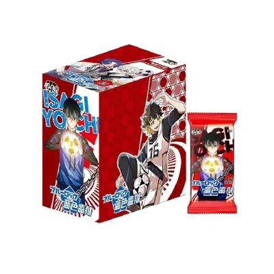 Japan Anime Blue Lock Playing Card Rare Thread Teacher Rin Bee Nagi Makoto Shiro Guangu Anime Collection Card Booster Box