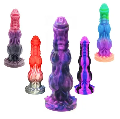 New Large Monster Animal Dildo with Strong Suction Cup Fantasy Knot Dildo Dragon Horse Dildo for Women