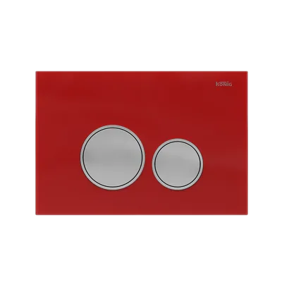 Mirrored Golden Color Tempered Glass Dual Flush Concealed Cistern