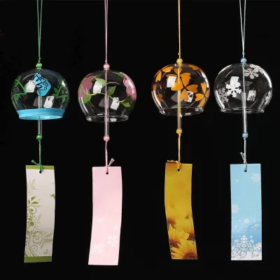 Hand Made Different Styles Transparent Antique Wind Chime Glass Wind Chimes for Wholesale