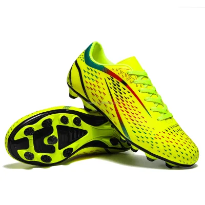 Spider Sole Lace up Football Shoes Mens Training Athletics Soccer Shoe for Outdoor Soccer Training Play