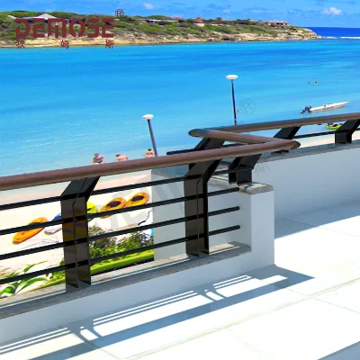 Contemporary Design Stainless Steel 304 (SS304) Balcony Railings Inox Guard Rails & Balustrades Stainless Steel Rod Railing