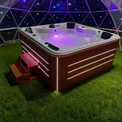 Intelligent Control  Hot Tub 6 Person Hot Tube Outdoor Outdoor Bathtub