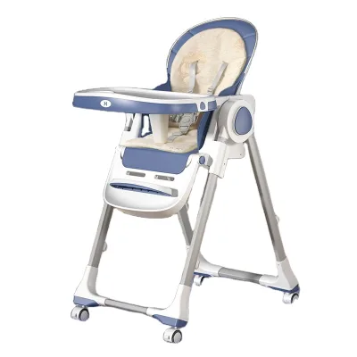 Purorigin Luxury Metal Baby High Chair Adjustable Foldable Modern Multi-color Kids Dining Seat for 4 Years Old Home Kitchen