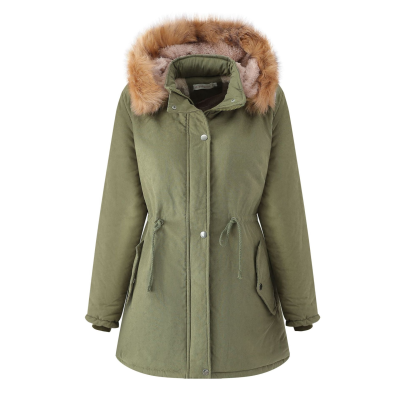 Winter Fur Lined Parka Coat With Fur Collar Long Parka for Women Thermal With Hooded