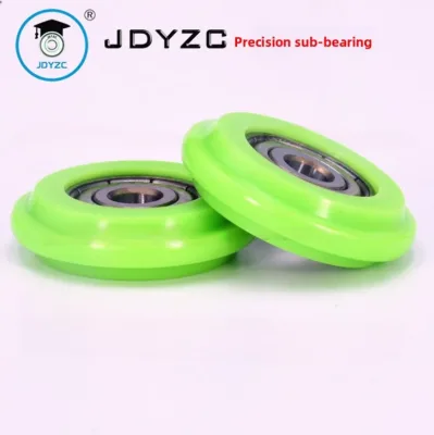Foshan Steel Coated Pulley 626 Bearing Flat Belt Plastic Components for Sliding Window Door Factory Direct Supply Wear-Resistant