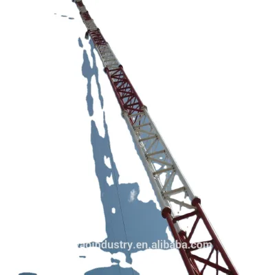 3-leg Guy wired three legged guyed wire supported steel mast tower