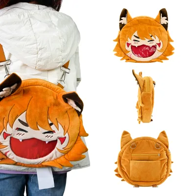 Custom Plush Ita Backpack Clear Enamel Pin Display Purse Cosplay Anime Backpack