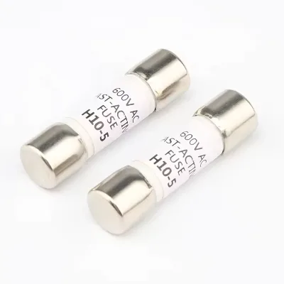 10*38 PV Solar DC Fuse 1000V GPV Cylindrical High Voltage Glass Fiber/Melamine Fuse Link for Photovoltaic System Solar Inverter