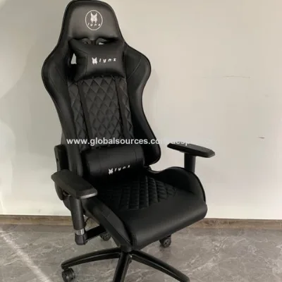 Computer Gaming Chair -Adjustable Reclining High-Back PU Leather Swivel Game Chair with Headrest