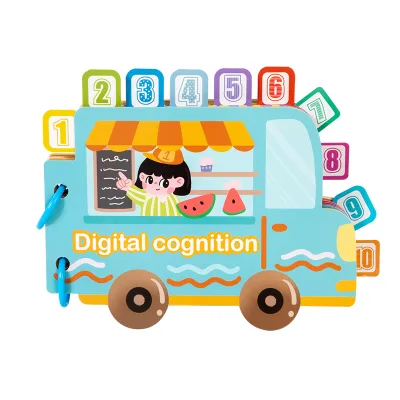Unisex Busy Book for All Ages Quiet Alphabet Educational Early Learning Digital Cognition for Youngsters of All Ages
