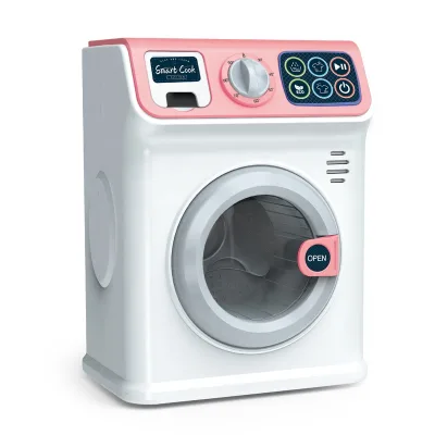 Home Appliances Toy Washing Clothing Toy Washing Machine With Light Sound Touchscreen Button Battery Toy Washing Machine