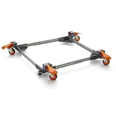 Heavy Duty All-Swivel Mobile Base Dolly 650Lb Capacity Universal Fit 3-inch Casters Adjustable for Saws, Drill Press, Workbench
