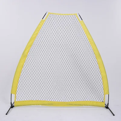 High Quality Portable Frame Pitcher Protection Net Durable 7'x4' Baseball Practice Polyester 5-Ply Customizable Color Training