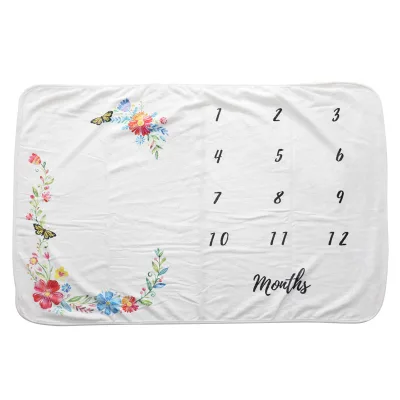 100% Polyester Flannel Fleece Fabric Printed Classic Style Knitted Portable & Anti-Pilling Babies Throw Blanket