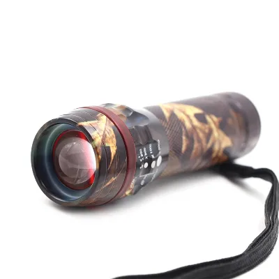 3 Working Modes EDC Portable Flashlight Camo Design LED Torch