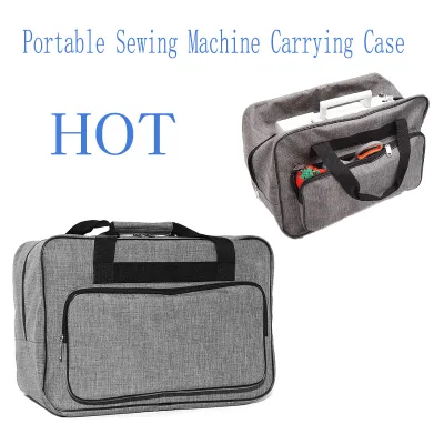 Custom LOGO Portable Sewing Machine Carrying Bag Knitting Oxford Fabric Portable Tote Bags for Sewing Kit Storage Bag