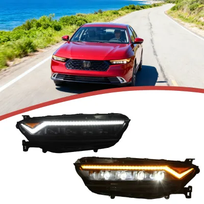 Automobile Lighting System for Honda Accord Headlight 11th Gen 2022-2023 LED Projetor Head Lamp Daytime Running Light