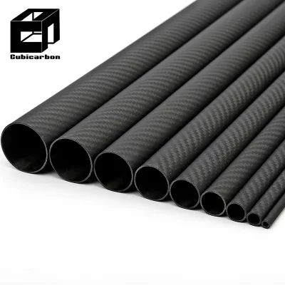 Customized Carbon Fiber Telescopic Tube 1 Inch 2 Inch 3 Inch OD Carbon Fiber Tubes Tube En Fibre De Carbone