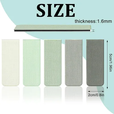 China Factory Wholesale Personalise Folding Magnetic Bookmark Paper Clip Bookmark
