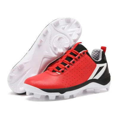 China Manufactures Baseball Shoes Spike Girls Us Toddler Leather Custom Baseball Cleats for Men