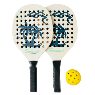 High Quality Professional Wooden Beach Paddle Factory Direct Wholesale Low Price Beach Tennis Racket for Training