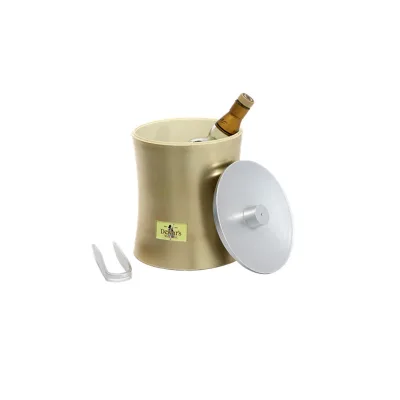 Custom Plastic 1 Bottle Champagne Ice Bucket With Lid and Tongs