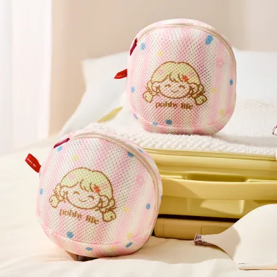 Custom Logo/Color Reusable & Recyclable Polyester Mesh Fabric Fashion Laundry Mesh Bag Lingerie Wash Bag