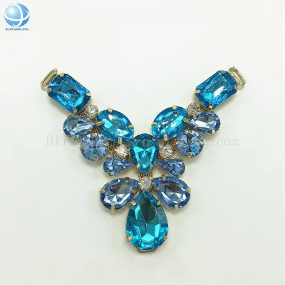 Customized Y Shape Design Bikini Connectors Crystal Rhinestone for Swimming Wear Bikini Buckle Headband Connector