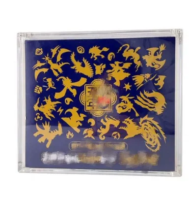 High Transparent Acrylic Collectible Card Set Case for Long Term Preservation