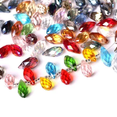 Diamond Drop with Top Hole Beads,glass Beads,crystal Beads