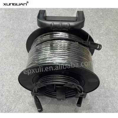 Double-shielded XLR Network signal Audio Cable with Bracket 50/80/100 Meters Length for Connecting Digital Mixer/ Stage Box