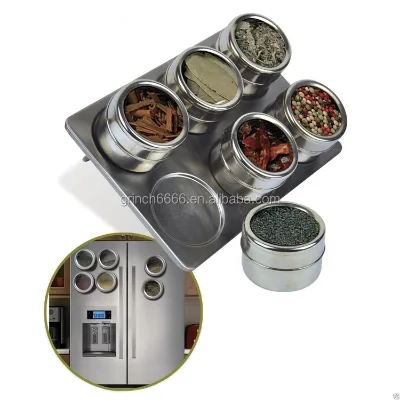 OEM Stainless Steel Magnetic Container for Spice Jars