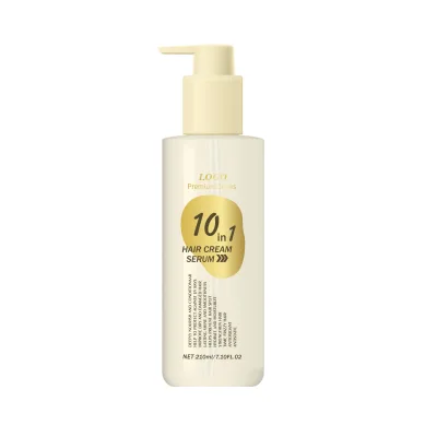 OEM 10 in 1 Hair Cream Serum Leave-in Conditioner with Argan & Coconut Oil Frizz Control Repair Damaged Hair No Rinse 210ml