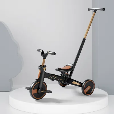 2025 New Design Baby Tricycle with Adjustable Seat & Parent Control Handle - 3-in-1 Toddler Bike for 1-3 Years